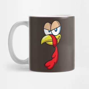 Thanksgiving Funny Turkey Face Mug